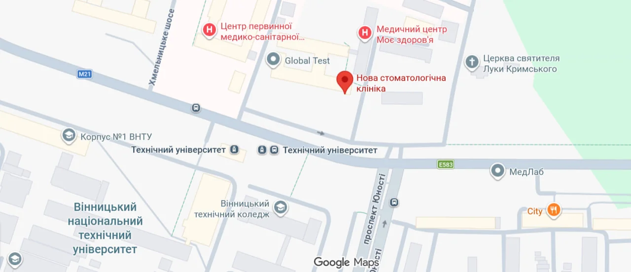 Карта м. Вінниця, Хмельницьке шосе, 92